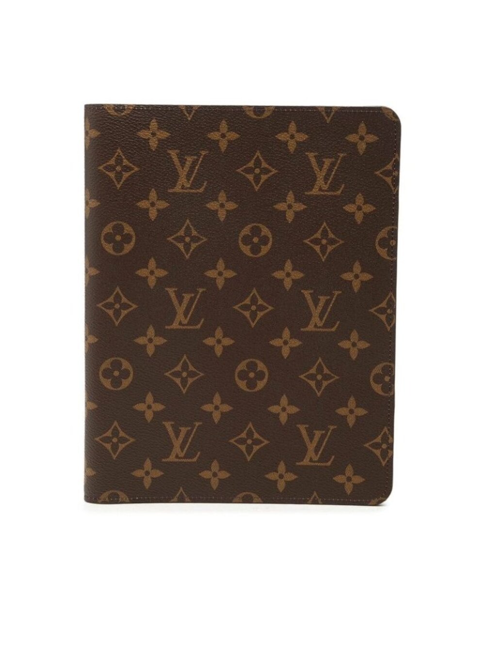 Louis Vuitton Monogram Agenda Bureau Cover Note Brown Leather